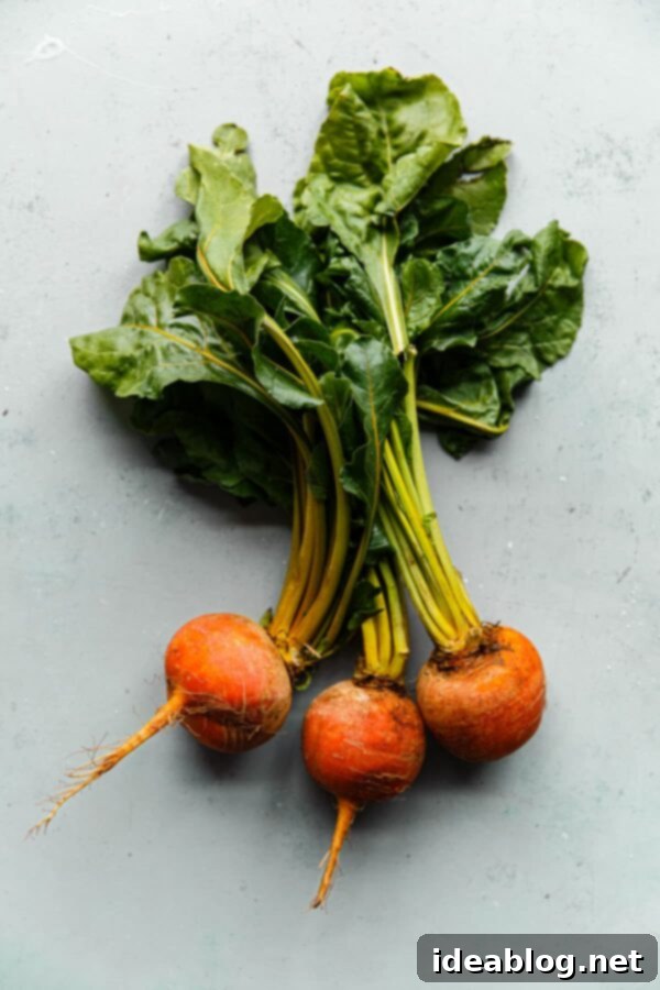 Fresh Golden Beets - Nutrient-Rich Root Vegetable Fresh Golden Beets Ready for Cooking