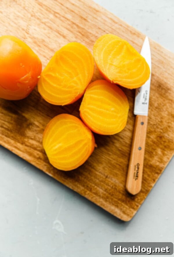 Your Guide to Perfectly Cooked Beets 2 Cooked Yellow Beets Sliced