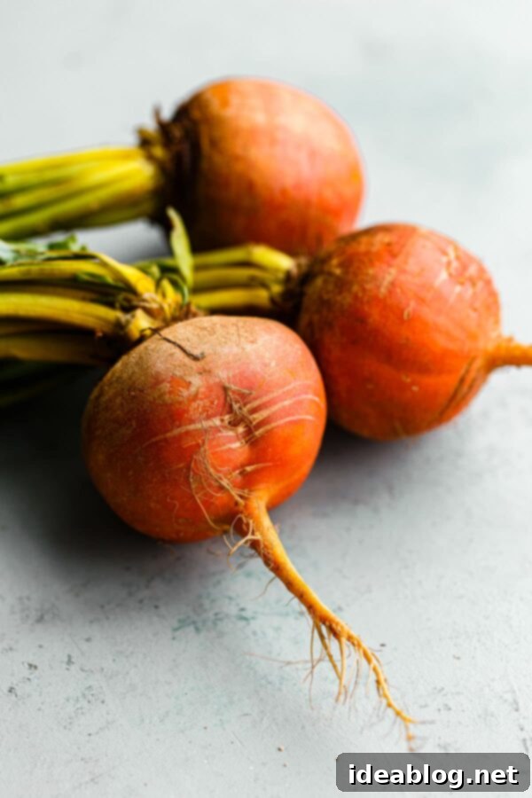 Fresh Golden Beets Ready for Cooking - Versatile Vegetable Golden Beets in a Bowl
