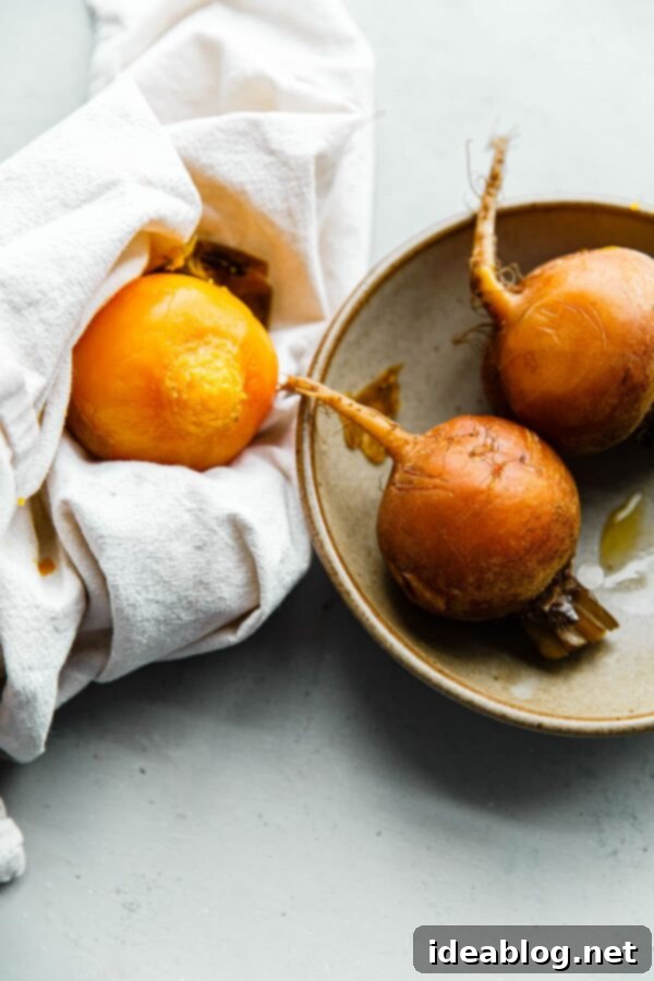 Your Guide to Perfectly Cooked Beets 6 How to Peel Cooked Beets with a Cloth