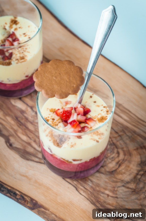 Zabaglione with Strawberry-Rhubarb Compote and Spiced Ginger Crumble 2 Zabaglione with Rhubarb, Strawberries, and Ginger Cookie Crumble