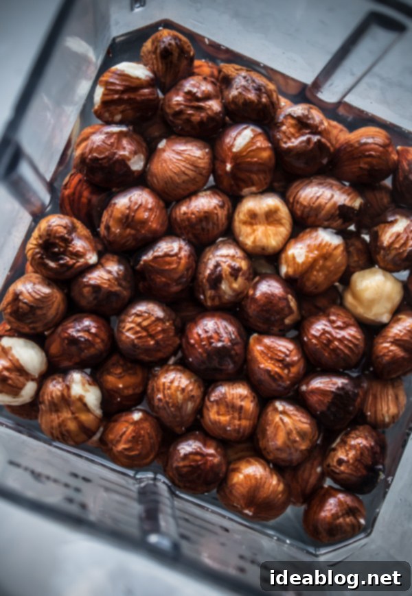 Homemade Hazelnut Milk 3 Soaked Hazelnuts in a bowl