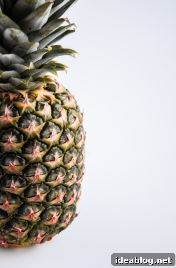 Tropical Pineapple Basil Rum Fizz 3 Fresh Pineapple