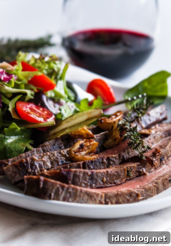 Buttery Seared Flank Steak 2 Butter Basted Flank Steak