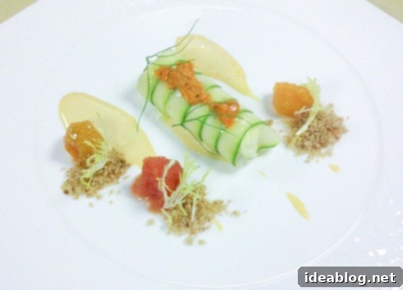 The Unseen Story 2 Zucchini Roulade with Sea Urchin - A Culinary Masterpiece
