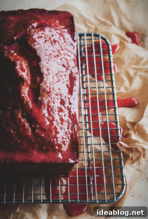 Velvety Pound Cake with Strawberry Drizzle 5 Classic Pound Cake with Strawberry Glaze
