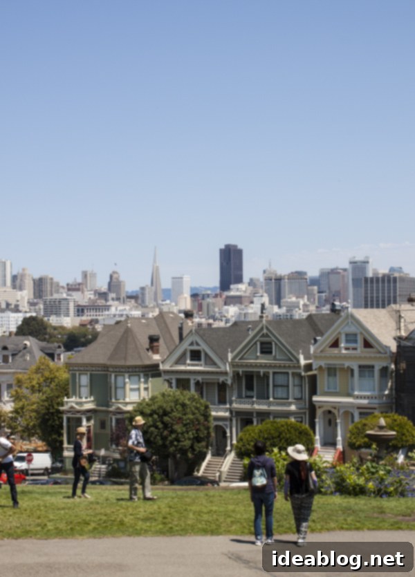 A Week in the City by the Bay 16 The iconic Painted Ladies of Alamo Square with San Francisco skyline