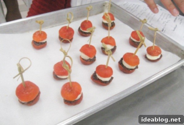 The Six-Course Culinary Challenge 6 L'Academie de Cuisine amuse bouche chickpea fritter and handmade mozzarella