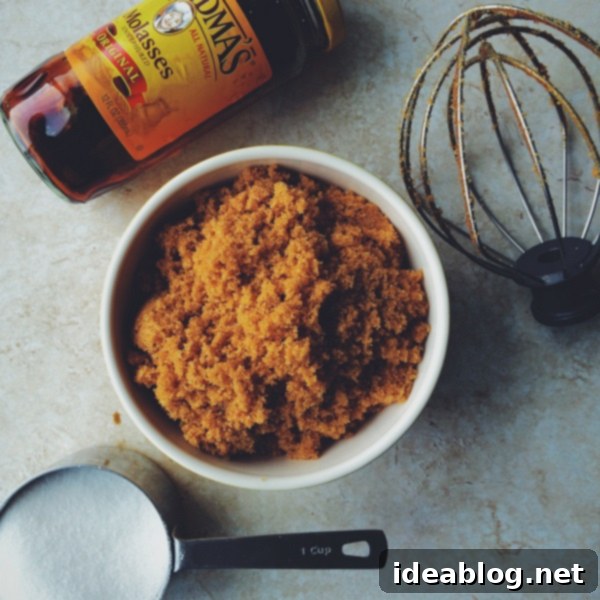 The Sunday Chronicle 2 DIY Homemade Brown Sugar | bloggingoverthyme.com - Freshly made brown sugar, a simple and rewarding kitchen hack for bakers.