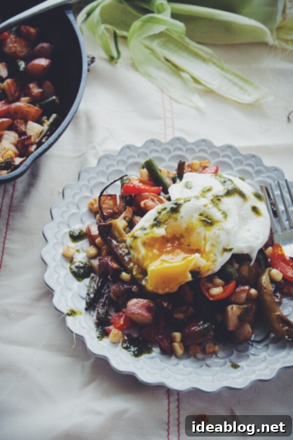 Market-Fresh Hash with Poached Perfection 5 Farmers Market Hash with Poached Eggs