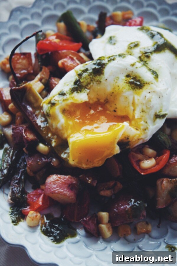 Market-Fresh Hash with Poached Perfection 7 Farmers Market Hash with Poached Eggs