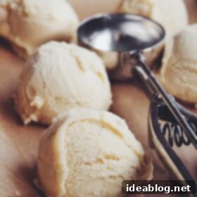 Golden Banana Bliss 7 Scoop of Brown Butter Banana Ice Cream with visible vanilla bean seeds