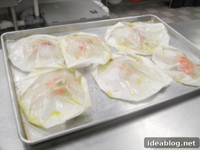 Day 78: Culinary Contrasts with Braised Endive, Papillotes, and Chocolate 6 papillotte