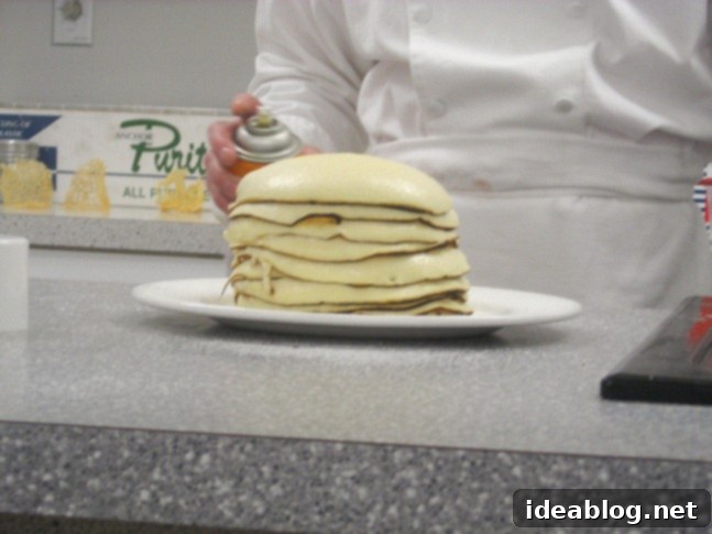 A Culinary Trio for Day 77: Beef Carpaccio, Spatzle, and Crepe Cake 6 crepe cake