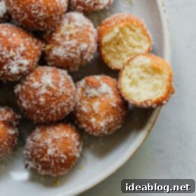 Lemon Cardamom Ricotta Donuts 14 Ricotta Donut Holes with Lemon Cardamom Sugar