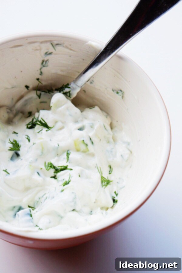 Spiced Feta Chicken Pitas with Cool Tzatziki 6 Homemade Tzatziki