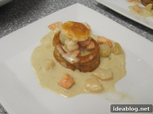 Day 70: A Culinary Trilogy of Sweetbreads, Spinach Gnocchi and Soufflés 2 seafood chowder