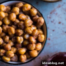 Zingy Baked Chickpea Bites 2 Salt and Vinegar Roasted Chickpeas