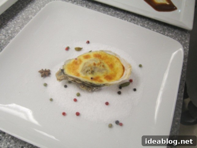 Day 63: A Trio of Seafood, Savory, and Sweet 2 Freshly shucked oysters on the half shell