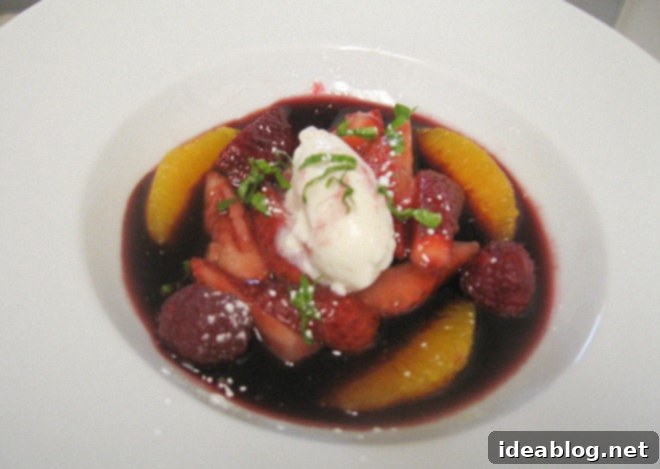 Eggs Benedict with Smoked Salmon Blinis: Brunch Perfection 6 fruit in wine sauce with basil