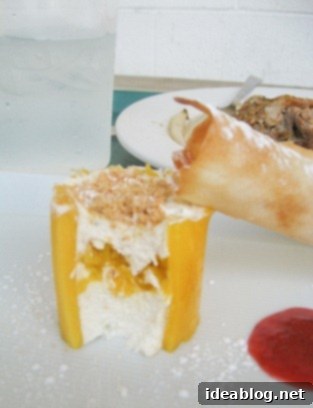 Quail, Quiche, and a Sweet Tropical Finale 11 mango timbale