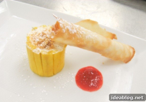 Quail, Quiche, and a Sweet Tropical Finale 10 mango timbale