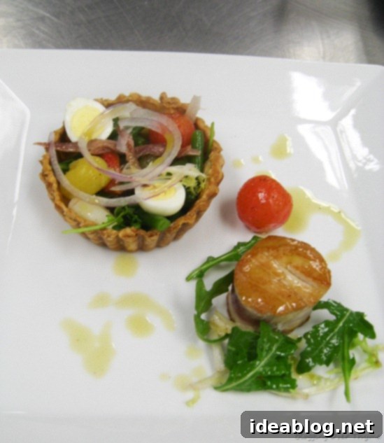 Day 57: Nicoise, Pork Tenderloin, and Crepe Suzette: A Culinary Trilogy 2 salad nicoise