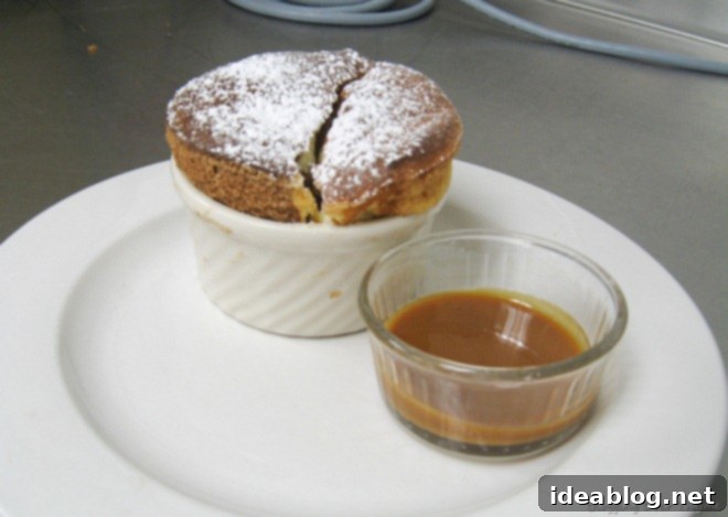 Day 55: Steak Tartare, Paella, & Souffle 4 Dual chocolate and Grand Marnier souffle with caramel sauce