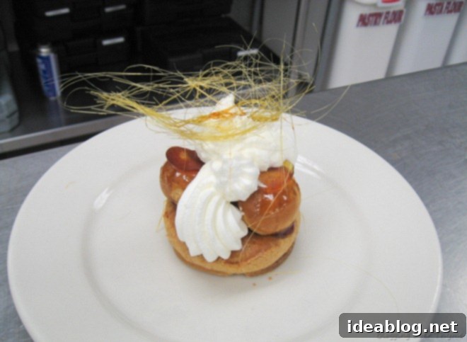 Day 51: A Rustic Start, A Seafood Centerpiece, A French Finish 4 saint honore dessert