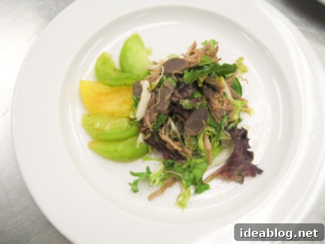 Fifty Days of Flavor: Rockfish, Risotto, and Blueberry Delights 3 duck_confit_salad