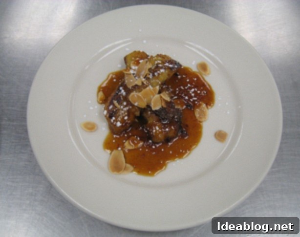 Day 49 Halibut Stuffed Artichokes Banana Flambé 4 Flambeed bananas with toasted almonds, a simple yet elegant dessert