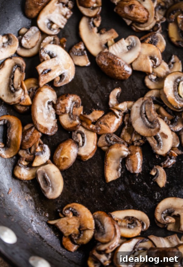 Quick Garden Quesadillas 6 Sautéed Mushroom