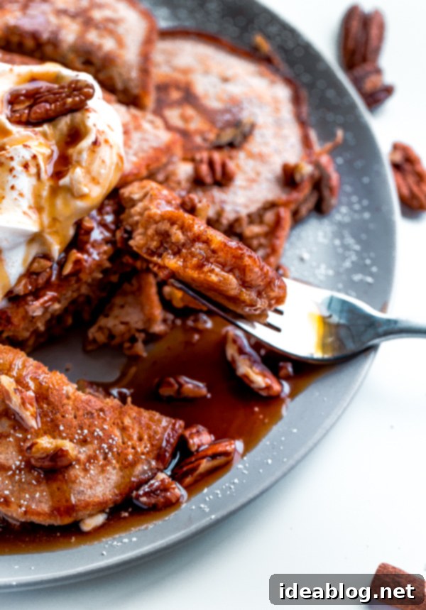 Autumn Spiced Pecan Buttermilk Stacks 3 Pecan Spiced Buttermilk Pancakes