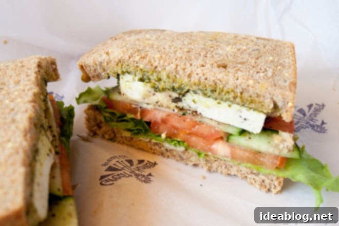 Charlottesville Awaits: Our Scenic Drive 5 sandwich pesto tofu