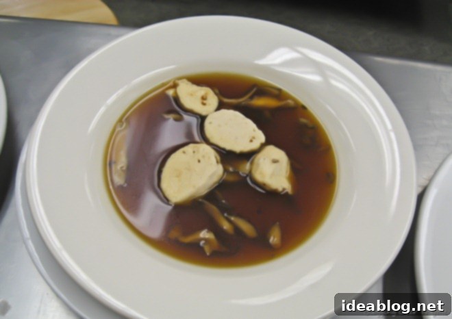 Day 41: A Trio of Flavors – Consommé, Calf’s Liver, and Doughnuts 6 consomme