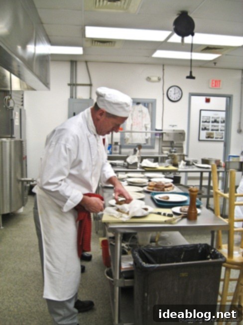 Day 41: A Trio of Flavors – Consommé, Calf’s Liver, and Doughnuts 9 Culinary school classroom