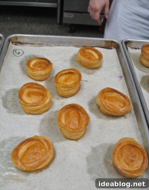 Seafood, Snails, and Sweetness 8 puff pastry cups