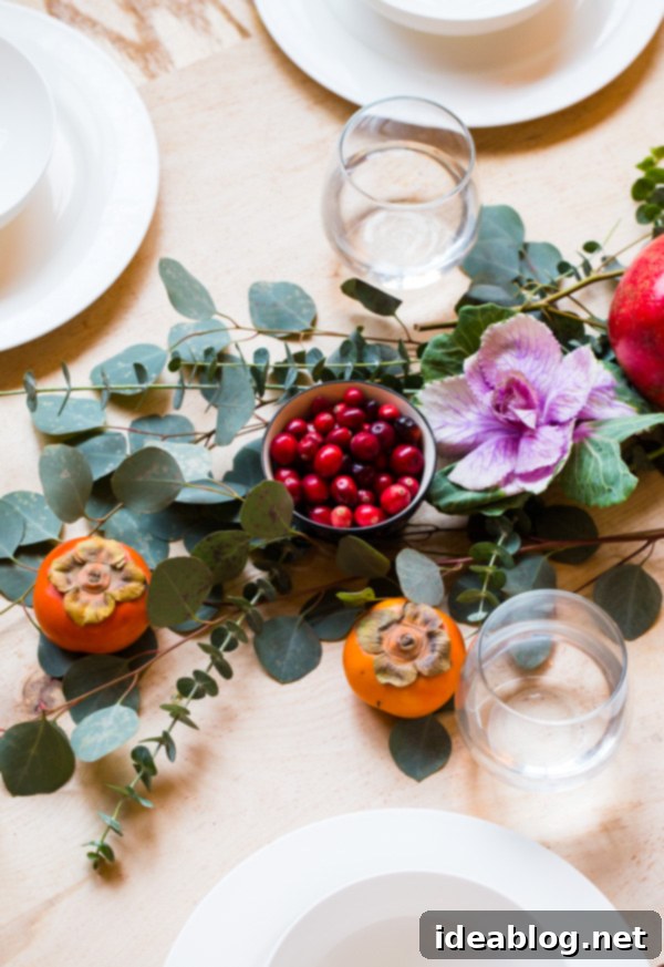 Your Instant Holiday Table Sparkle 8 Finished edible holiday centerpiece with candles and dishware