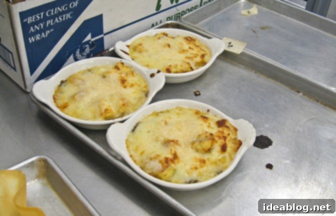 Day 35: Braised Lamb Shanks, Gnocchi, & Chocolate Mousse 5 gnocchi gratin with mornay sauce