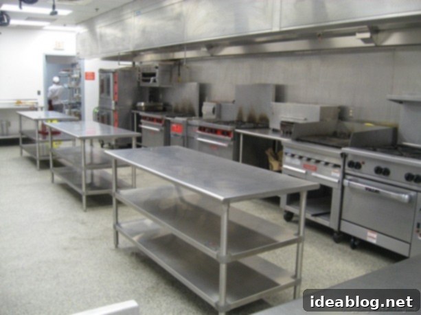 Practical Two Backstage 2 Culinary School Kitchen Pre-Exam Setup