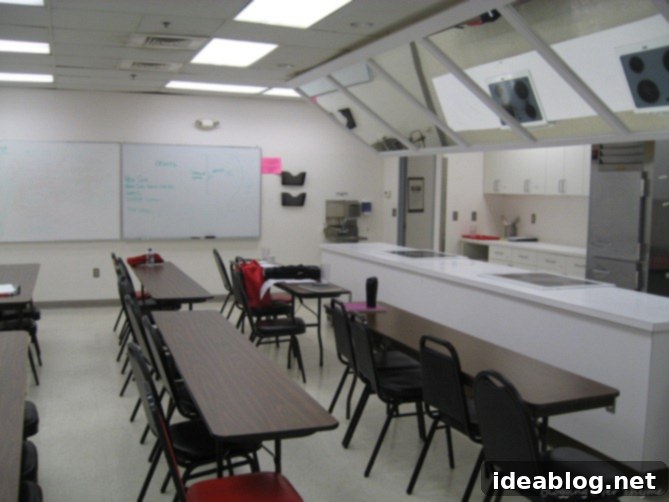 Practical Two Backstage 3 Divided Culinary School Classroom for Practical Exam