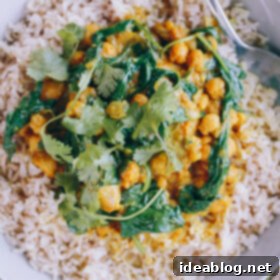 Slow-Braised Indian Chicken and Chickpea Curry 8 Braised Indian Chicken with Chickpeas and Spinach
