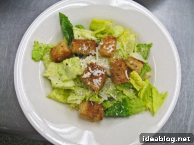 Veal Vennoise, Caesar Salad, and Floating Island 2 caesar salad