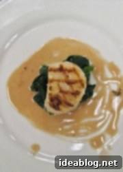 Day 22: Succulent Grilled Scallops, Rich Madeira Sauce, and Flaky Palmiers 7 seared scallop
