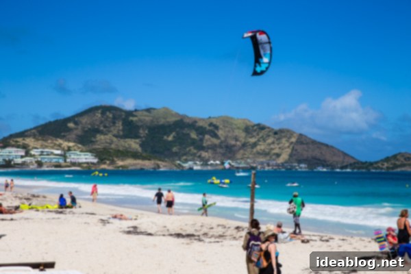Island Immersion Chapter Two 23 Group of bloggers enjoying the waves at Orient Beach, St. Maarten