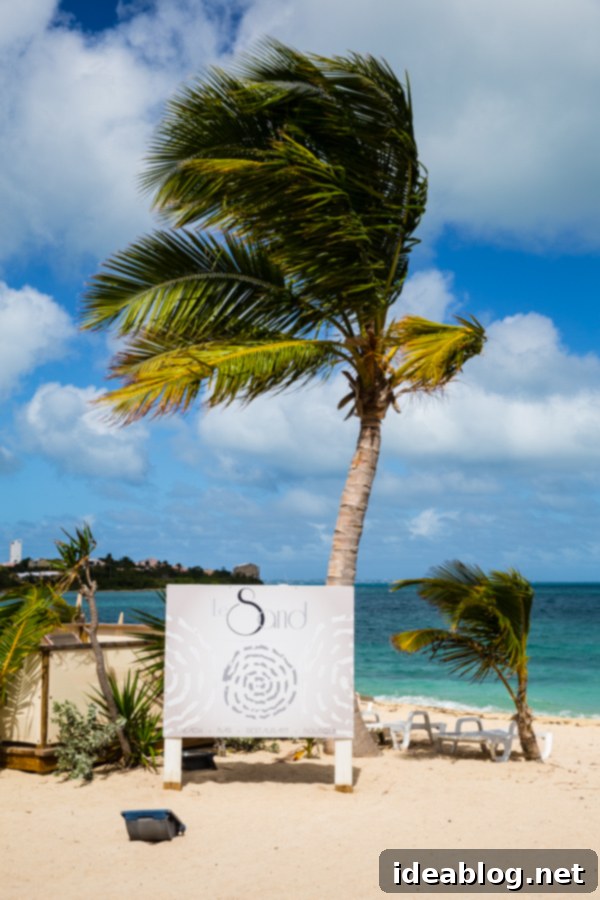 Island Immersion Chapter Two 25 Gourmet lunch served right on the beach at Le Sand Beach, St. Maarten