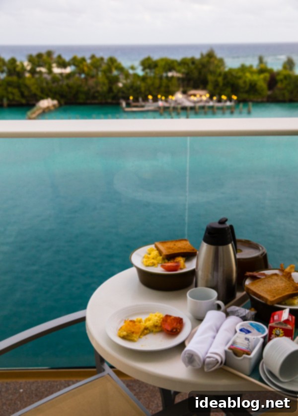 Island Immersion Chapter Two 10 Sunrise view from a balcony stateroom on Royal Caribbean's Oasis of the Seas
