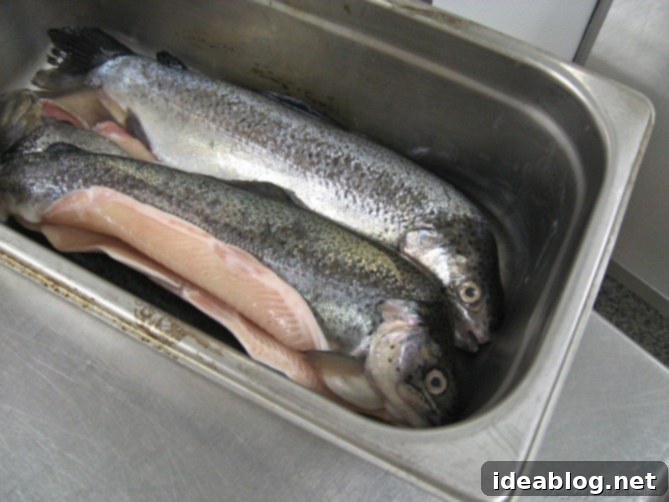Day 19 Lemon Tartelettes Gnocchi and Grenobloise 2 Rainbow Trout Grenobloise ready for plating with lemon and parsley