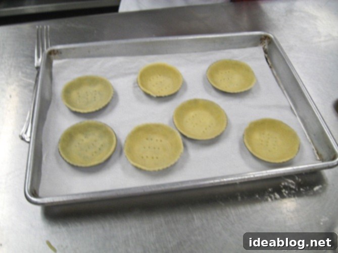 Day 19 Lemon Tartelettes Gnocchi and Grenobloise 6 Unbaked Key Lime Tartlets in their shells, ready for filling