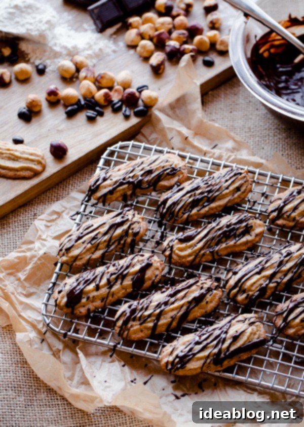 Decadent Espresso Hazelnut Cookies with Dark Chocolate Drizzle 29 Espresso Hazelnut Cookies with Dark Chocolate Drizzle